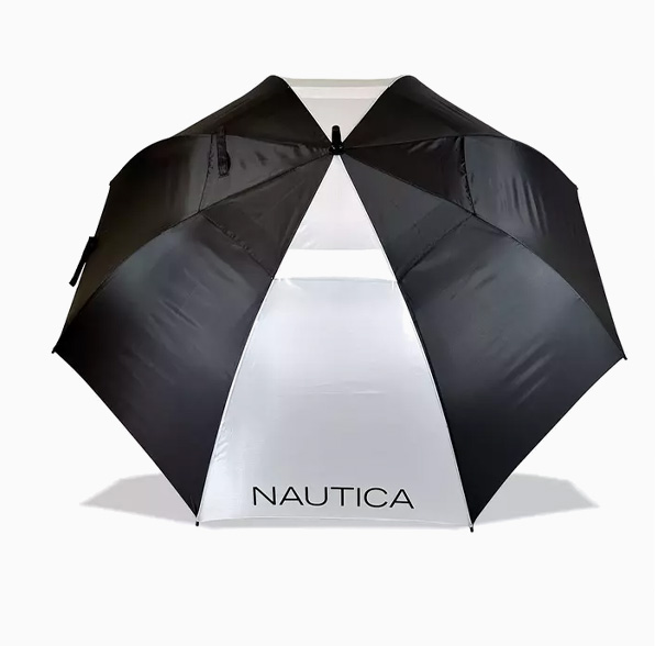 Nautica Black Folding Umbrella